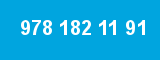 978 182 11 91 978 182 11 91